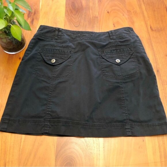 Jessica Y2K Mini Cargo Grunge Medium to Low Rise Black Mini A Line Skirt. Size 8 - Picture 11 of 14